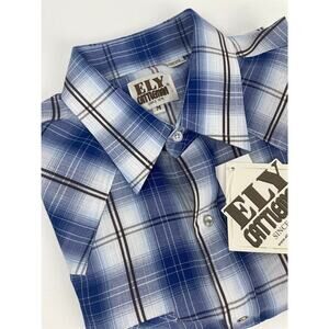 NWT Ely Cattleman Western Shirt Men’s M Cowboy Rodeo Short Sleeve
